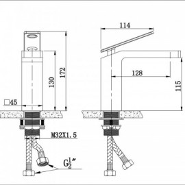 Modern Waterfall Basin Faucet For Bathroom