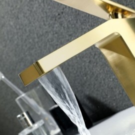 Modern Waterfall Basin Faucet For Bathroom