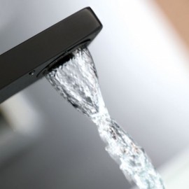 Solid Brass Waterfall Basin Faucet For Bathroom