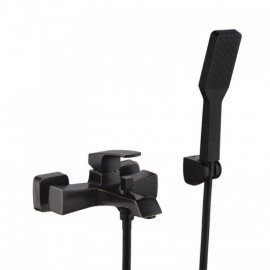 Modern Thermostatic Bathroom Shower Faucet Orb/Chrome Finish