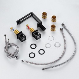 Elegant Black Geometric Shaped Basin Faucet For Bathroom