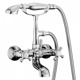 Modern Bathtub Mixer With Hand Shower For Bathroom Wall Mounted