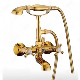 Modern Bathtub Mixer With Hand Shower For Bathroom Wall Mounted