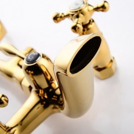 Modern Bathtub Mixer With Hand Shower For Bathroom Wall Mounted