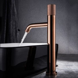 Solid Brass Basin Faucet Rotatable Handle For Bathroom