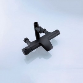 Thermostatic Solid Brass Shower Faucet For Bathroom Single Black