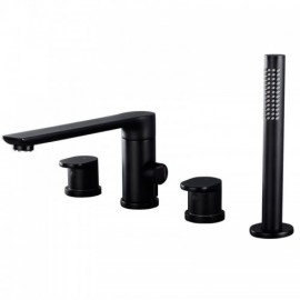 Bathtub Faucet With Hand Shower For Bathroom With 2 Handles