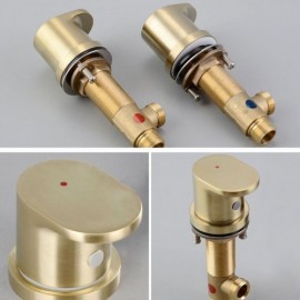 Bathtub Faucet With Hand Shower For Bathroom With 2 Handles