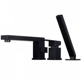 Modern Bathtub Faucet With Hand Shower For Bathroom Black/Gold