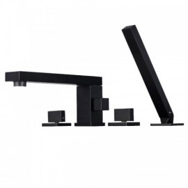 Solid Brass Bathtub Faucet With Hand Shower For Bathroom