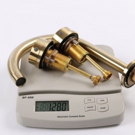 Modern Solid Brass Bathroom Basin Faucet 3 Colors Available