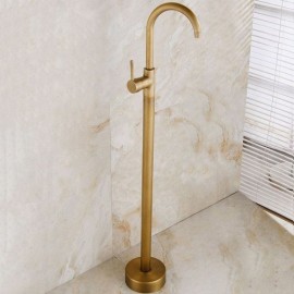 Antique Brass Bathtub Faucet For Bathroom