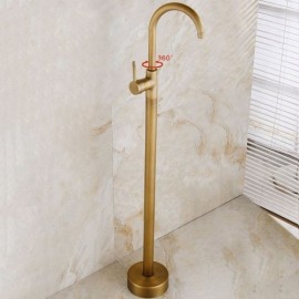 Antique Brass Bathtub Faucet For Bathroom