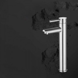 Contemporary 304 Stainless Steel Single Hole Bathroom Sink Faucet