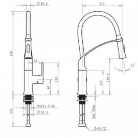 Two Function Sprayer Kitchen Faucet One Handle 4 Colors To Choose