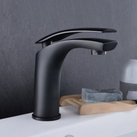 Ultra-Contemporary Style Single-Handle Solid Brass Sink Faucet 5 Colors To Choose From