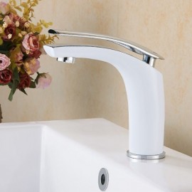 Ultra-Contemporary Style Single-Handle Solid Brass Sink Faucet 5 Colors To Choose From