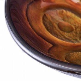 Retro Round Tempered Glass Countertop Washbasin For Bathroom Toilets