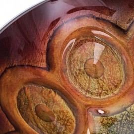 Retro Round Tempered Glass Countertop Washbasin For Bathroom Toilets