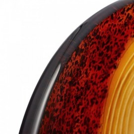 Retro Countertop Washbasin Tempered Glass Round Drain For Bathroom