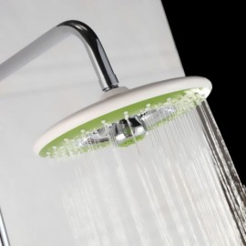 Chrome Shower Faucet With Hand Shower Chrome+Green