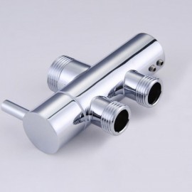 Chrome Shower Faucet With Hand Shower Chrome+Green