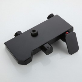 Elegant Black Shower Faucet With High Shower Head For Bathroom