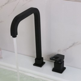 Antique Black Lavatory Faucet With Single Handle