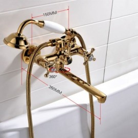 Copper Gold Hand Shower Mixer For Bathroom