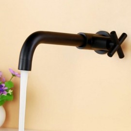 Black Copper Cold Water Kitchen Faucet