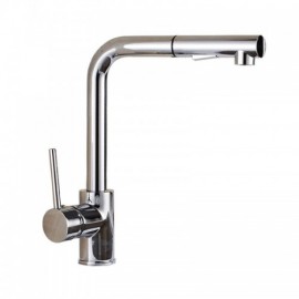 Kitchen Mixer With Modern Chrome-Plated Copper Removable Nozzle