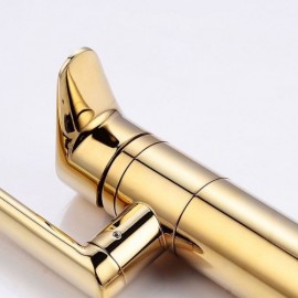 Rotating Copper Basin Mixer Gold For Bathroom