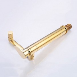 Rotating Copper Basin Mixer Gold For Bathroom