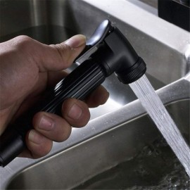 Copper Basin Mixer 2 Handles 2 Outlets Black For Bathroom