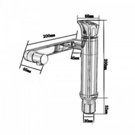 Copper Basin Mixer Gold For Bathroom Rotating Gold