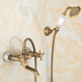 Antique Brass Shower Faucet For Toilet