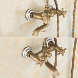 Antique Brass Shower Faucet For Toilet