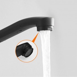 Copper Wall-Mounted Kitchen Mixer 2 Holes Black/White