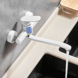 Copper Wall-Mounted Kitchen Mixer 2 Holes Black/White