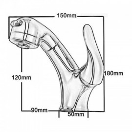 Basin Mixer With Removable Copper Nozzle Gold