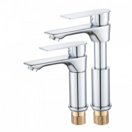 Chrome-Plated Copper Lifting Basin Mixer