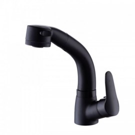 Basin Mixer With Removable Lifting Nozzle Black Copper