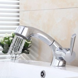 Basin Mixer With Removable Chrome-Plated Copper Nozzle