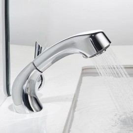 Basin Mixer With Removable Chrome-Plated Copper Nozzle