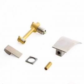 Single Handle Waterfall Sink Faucet In Brushed Nickel Wall Mount