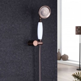 Vintage Solid Brass Shower And Hand Shower Set Chrome/Gold/Orb