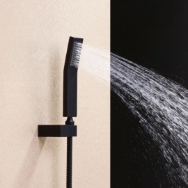 Shower System With High Ceiling Mounted Head 6 Body Sprays And Hand Shower