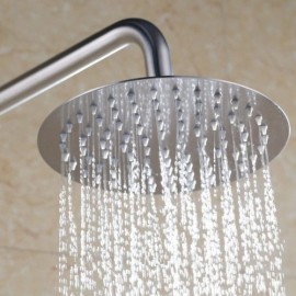 Thermostatic Stainless Steel Shower Faucet With Tub Spout Brushed Nickel