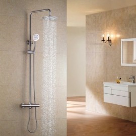 Thermostatic Shower Faucet In Brushed Nickel Stainless Steel