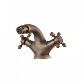 Bidet Faucet With Double Cross Handles Gold/Chrome/Antique